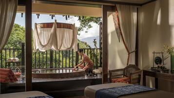 Behandlungsräume für Paare, Körperbehandlungen, Aromatherapie