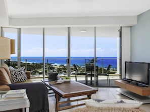 Apartment, 2 Bedrooms, Ocean View | 1 bedroom, in-room safe, individually decorated, individually furnished