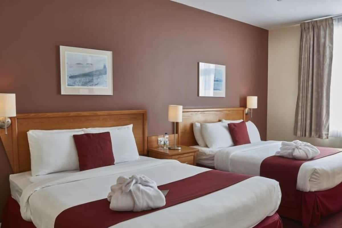 In-room safe, desk, blackout curtains, iron/ironing board