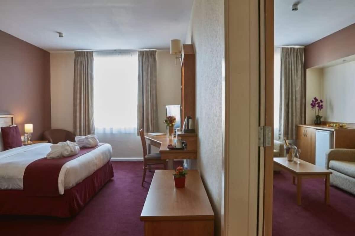 In-room safe, desk, blackout curtains, iron/ironing board
