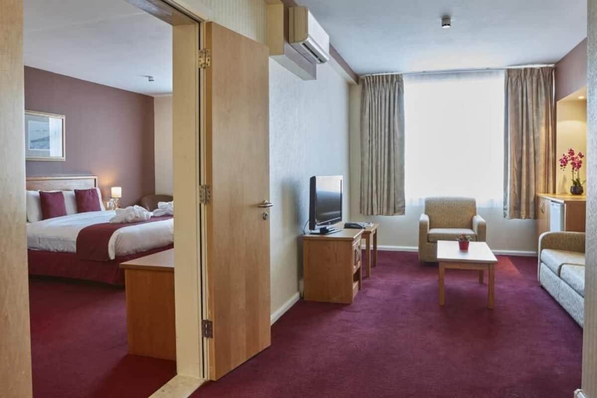 In-room safe, desk, blackout curtains, iron/ironing board