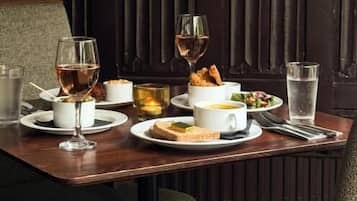 Breakfast, lunch and dinner served