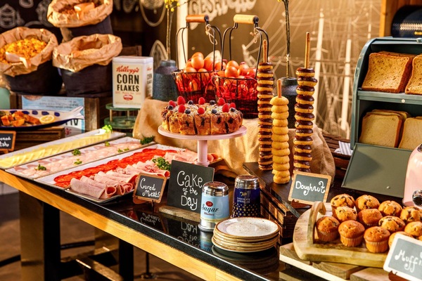 Daily buffet breakfast for a fee