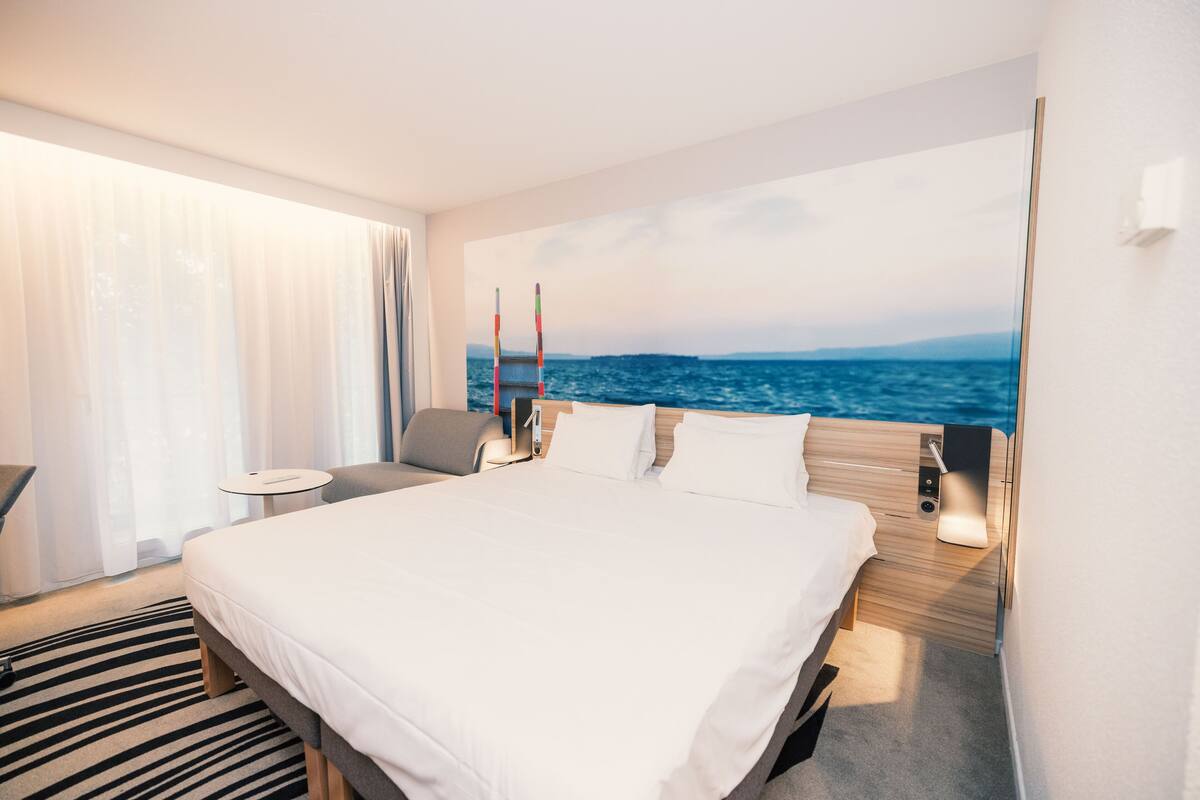 superior room, 1 double bed with sofa bed | premium bedding, in-room safe, desk, blackout curtains