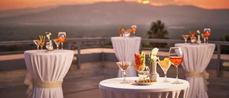 Espace banquet en plein air
