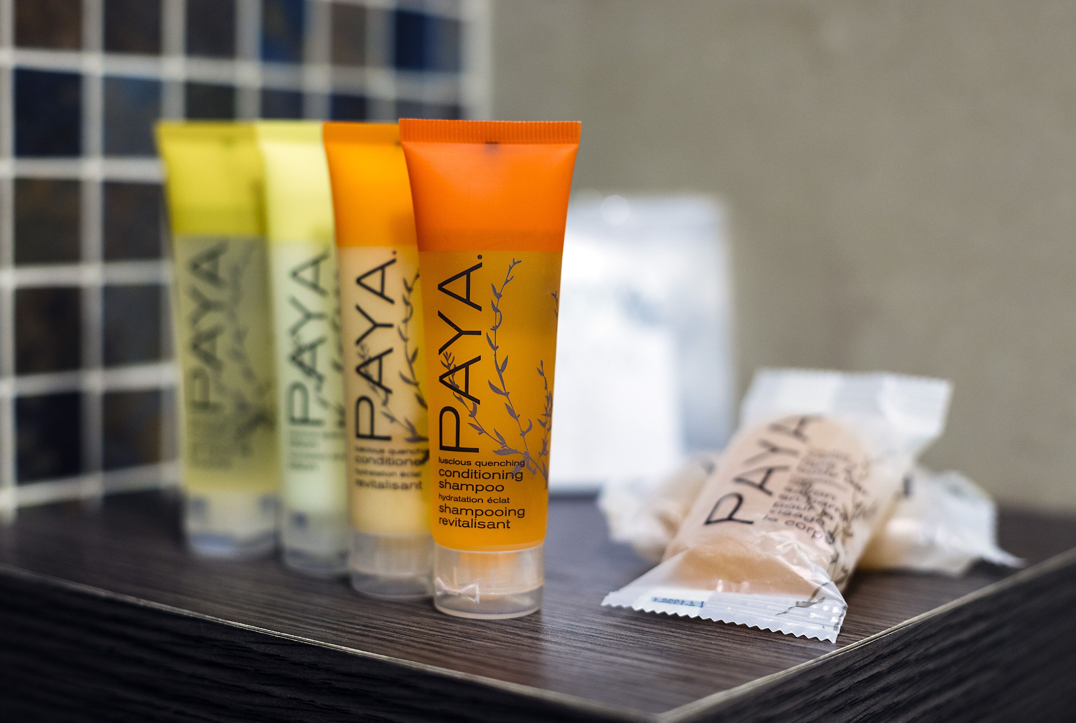 shower, rainfall showerhead, designer toiletries, hair dryer