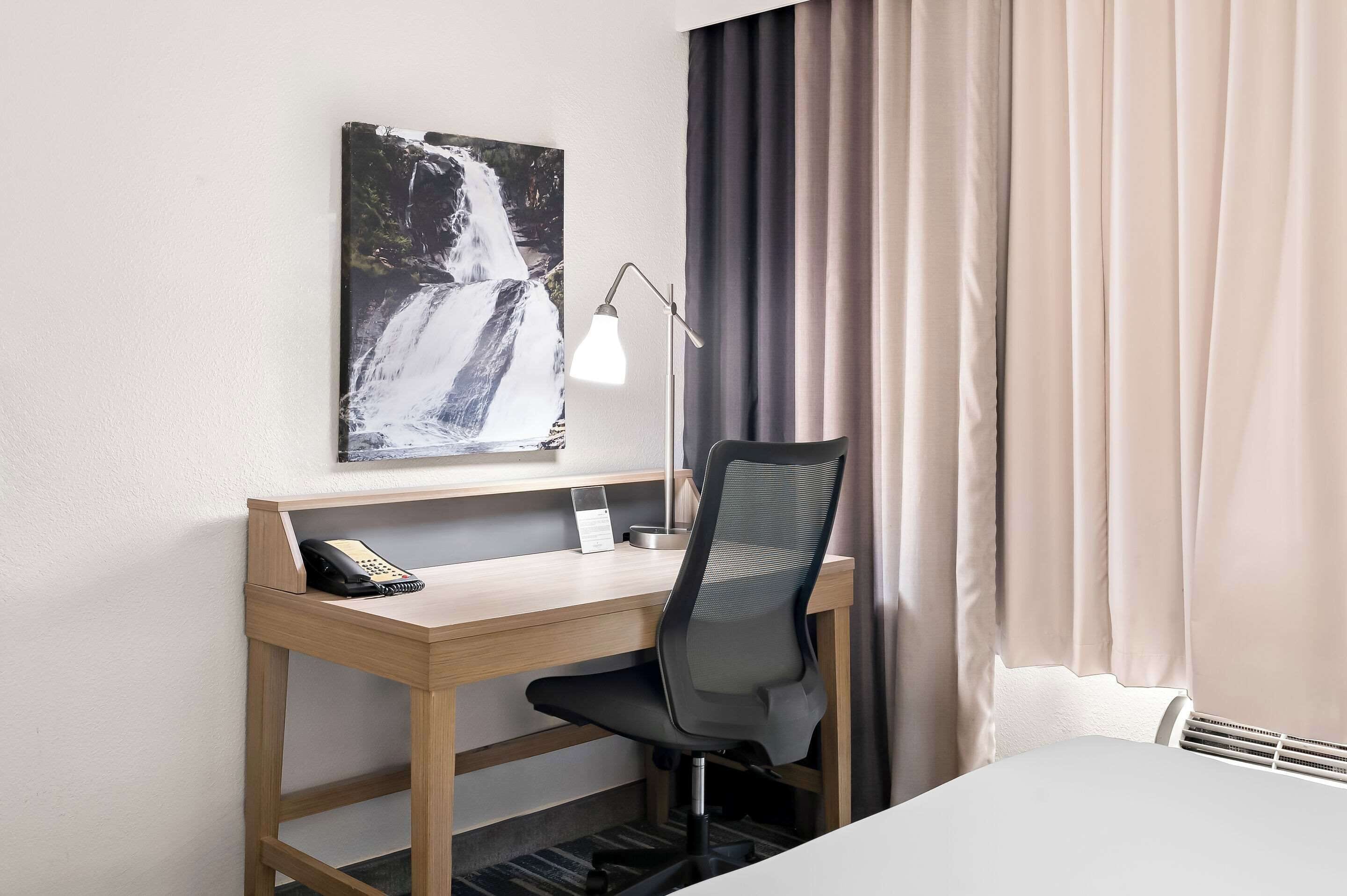 premium bedding, down duvets, individually furnished, desk