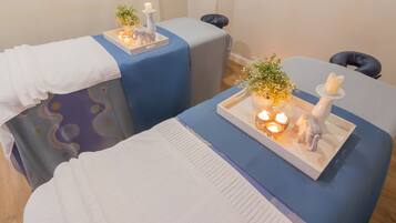 Sauna seca, massagens