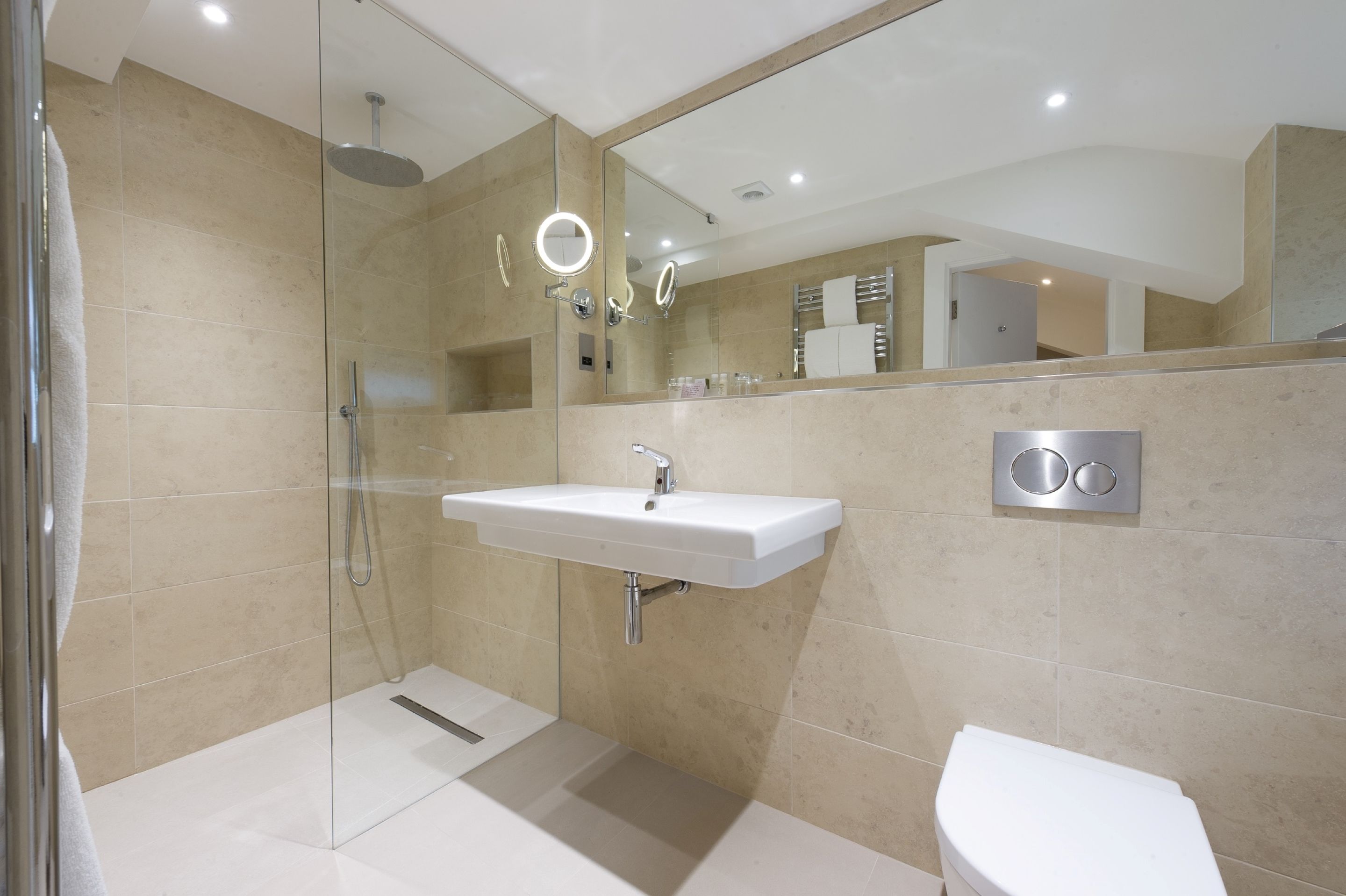 bathroom | free toiletries, hair dryer, towels, soap