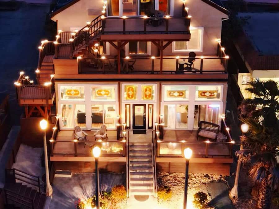 Front of property – evening/night