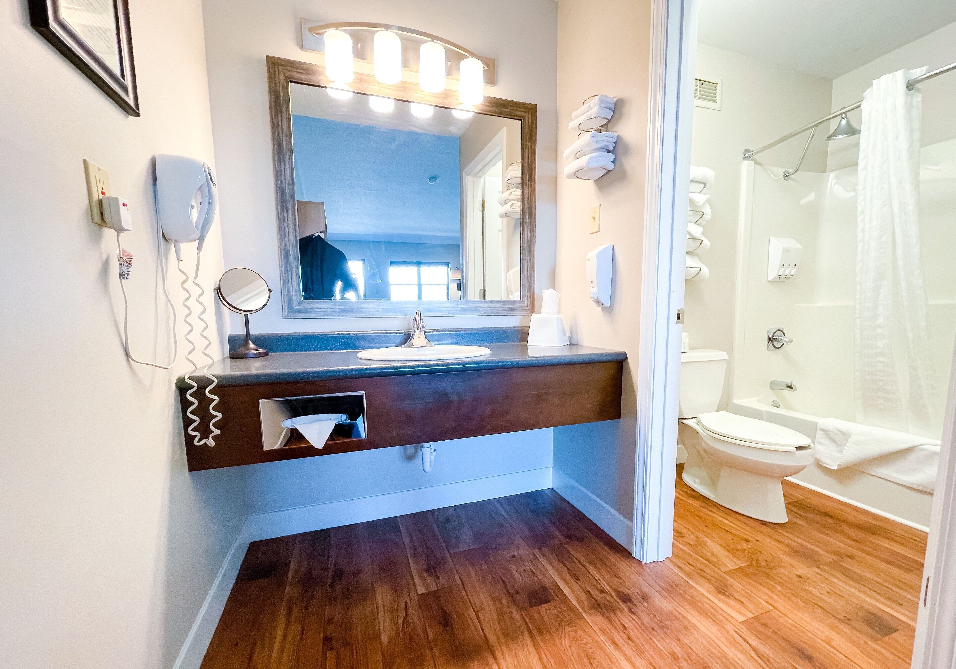 pillow-top beds, blackout curtains, iron/ironing board, cots/infant beds