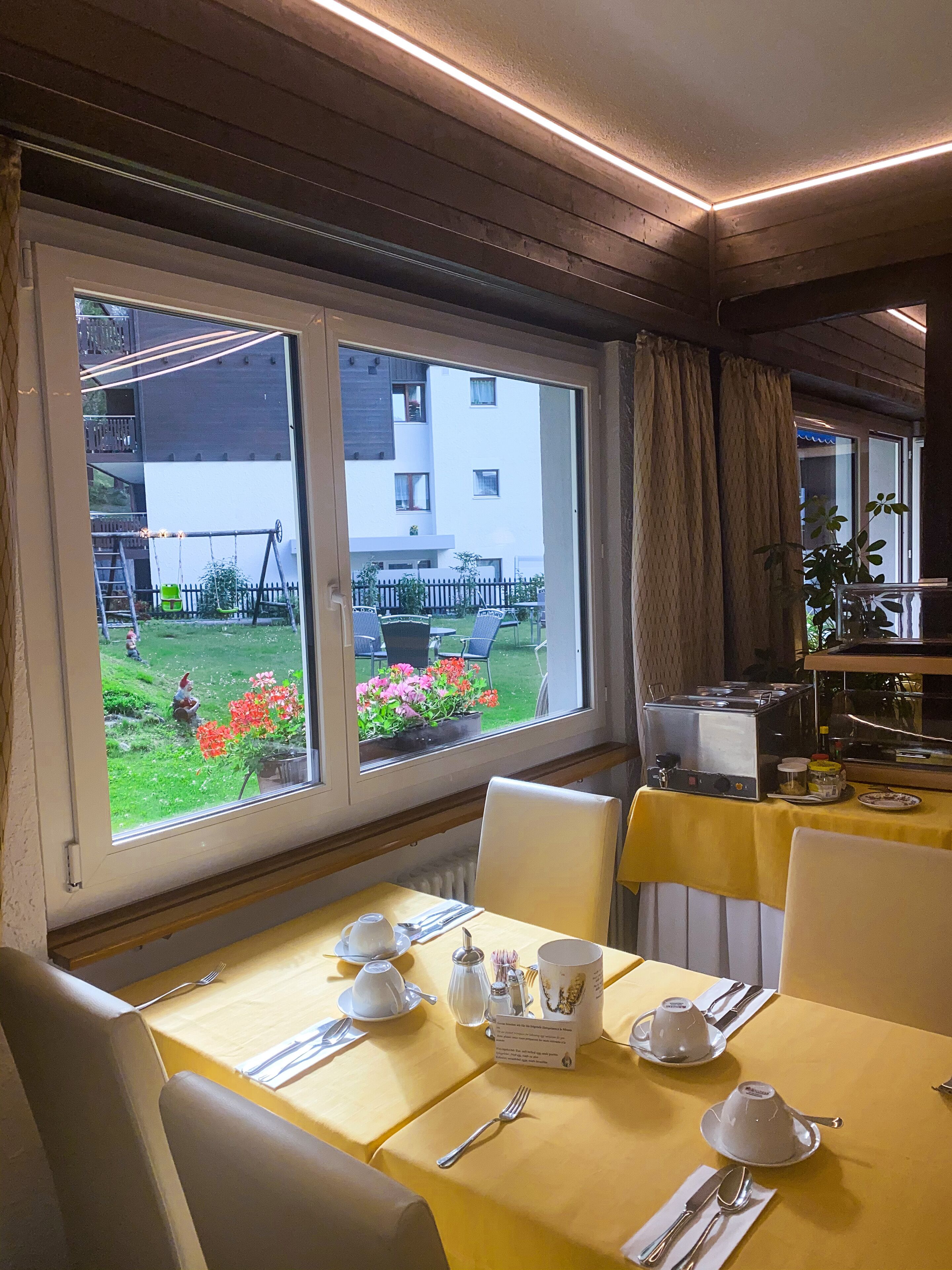 daily buffet breakfast (chf 16.00 per person)