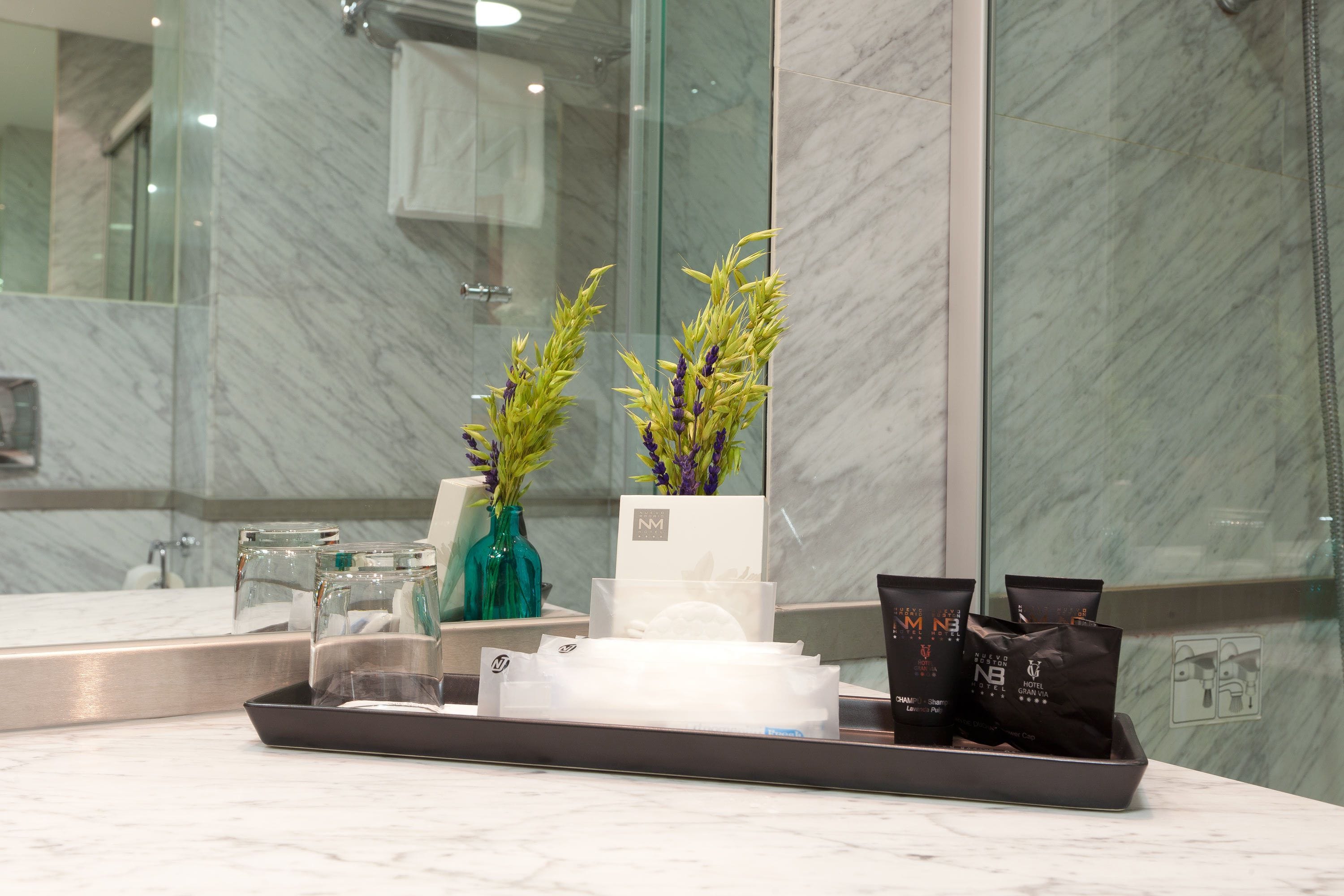 small single room | bathroom | shower, hair dryer, bidet, towels