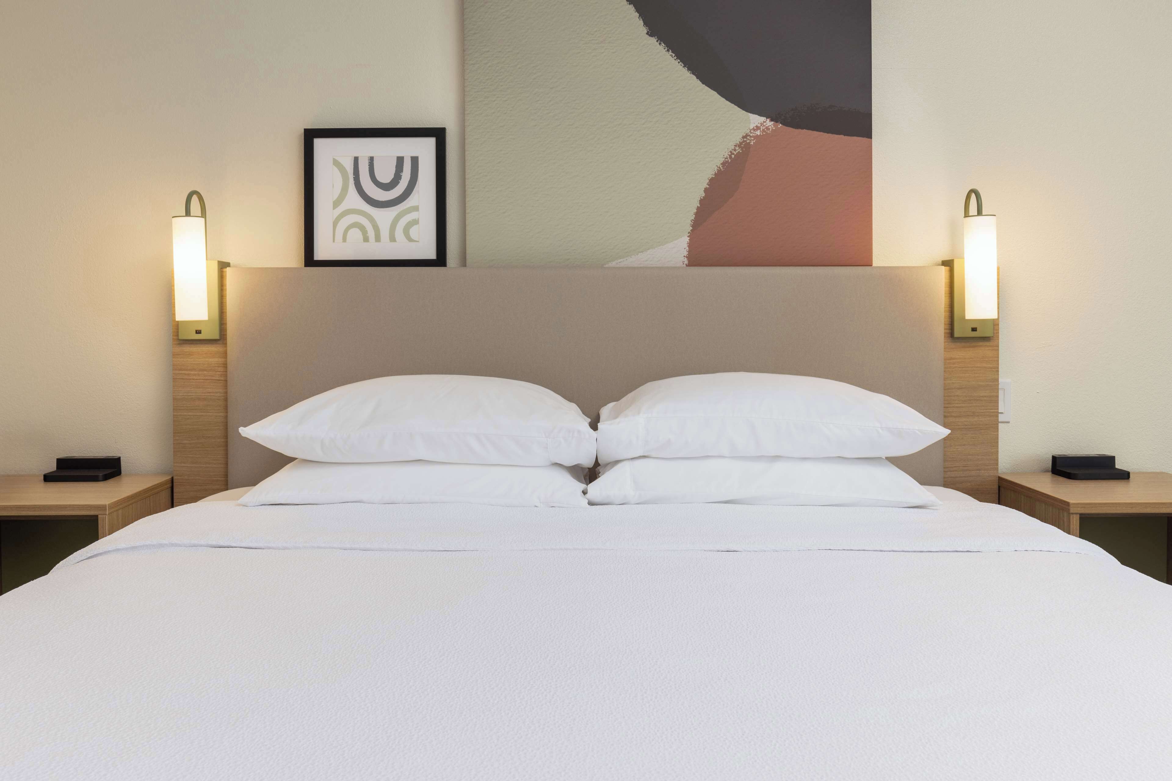 premium bedding, desk, iron/ironing board, free cots/infant beds