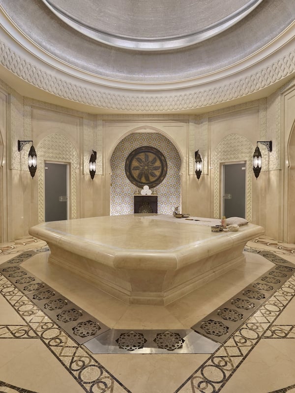 Hot tub, steam room, Turkish bath, body treatments, facials