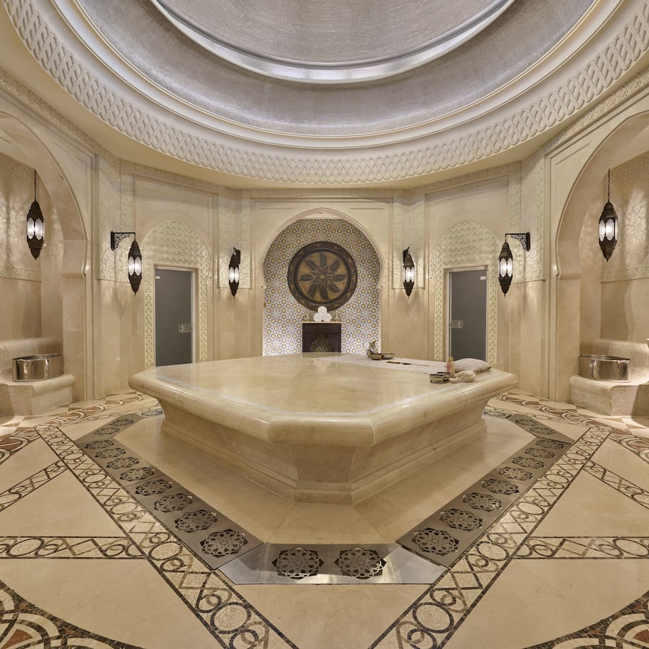 Hot tub, steam room, Turkish bath, body treatments, facials