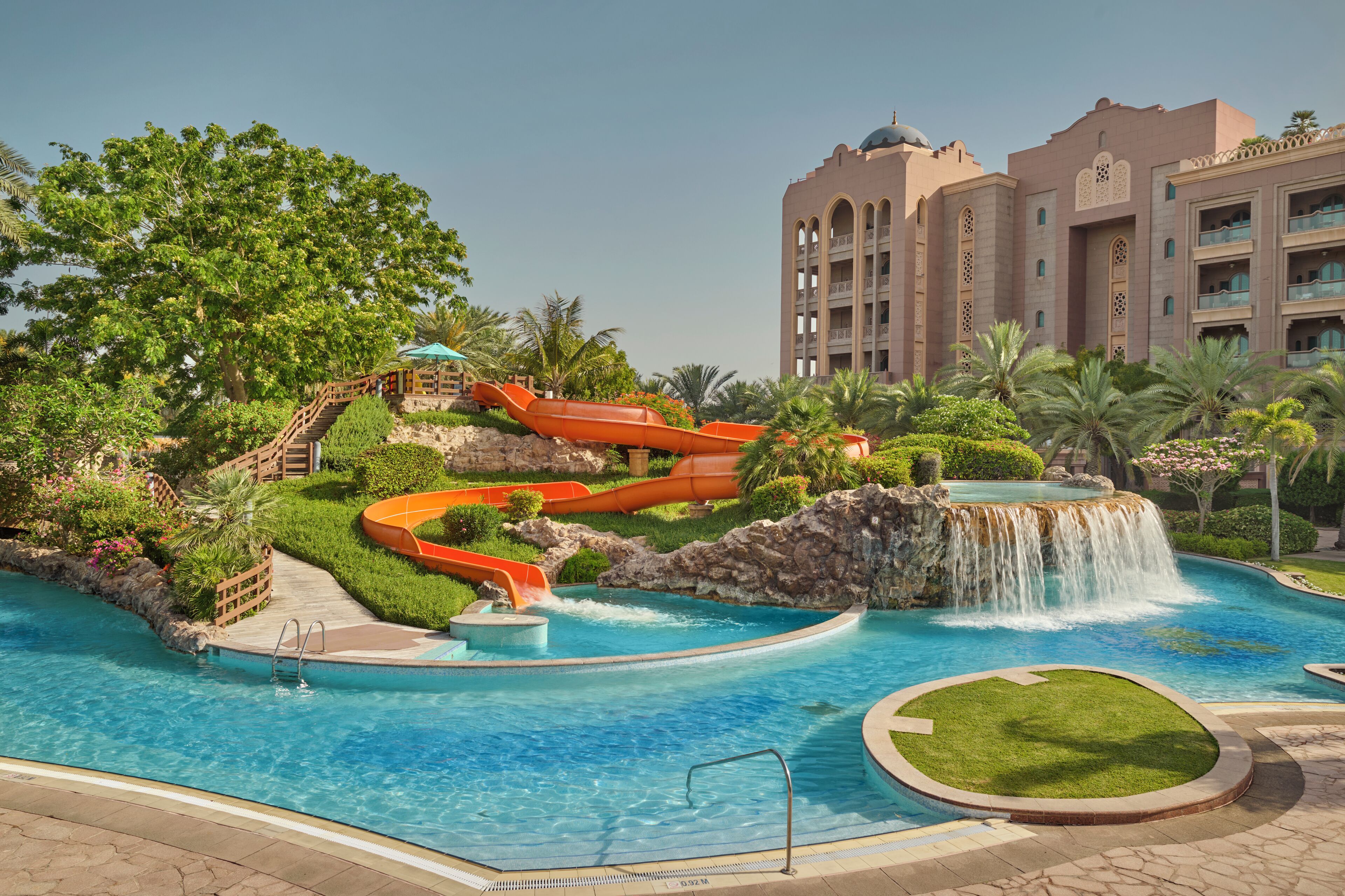 2 outdoor pools, pool umbrellas, pool loungers