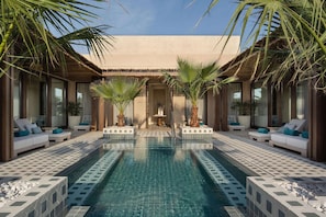 3 outdoor pools, open 8:00 AM to 8:00 PM, pool cabanas (surcharge)