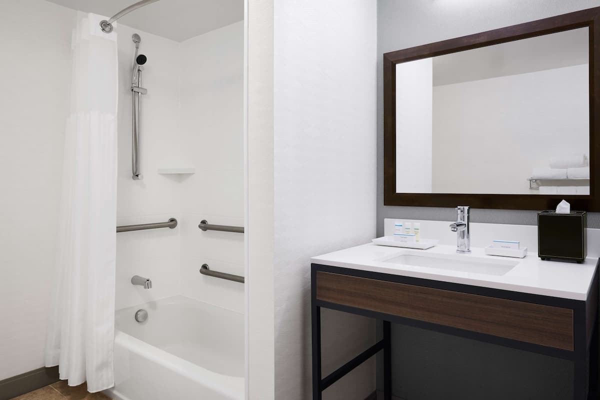 free toiletries, hair dryer, towels, soap