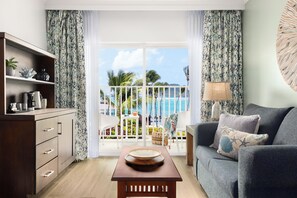 Harmony JR Suite Ocean View - Adults Only | Premium bedding, free minibar, in-room safe, desk - Coconut Bay Beach Resort & Spa All Inclusive (Vieux Fort)