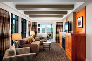 65-inch LCD TV with cable channels, TV, pay films