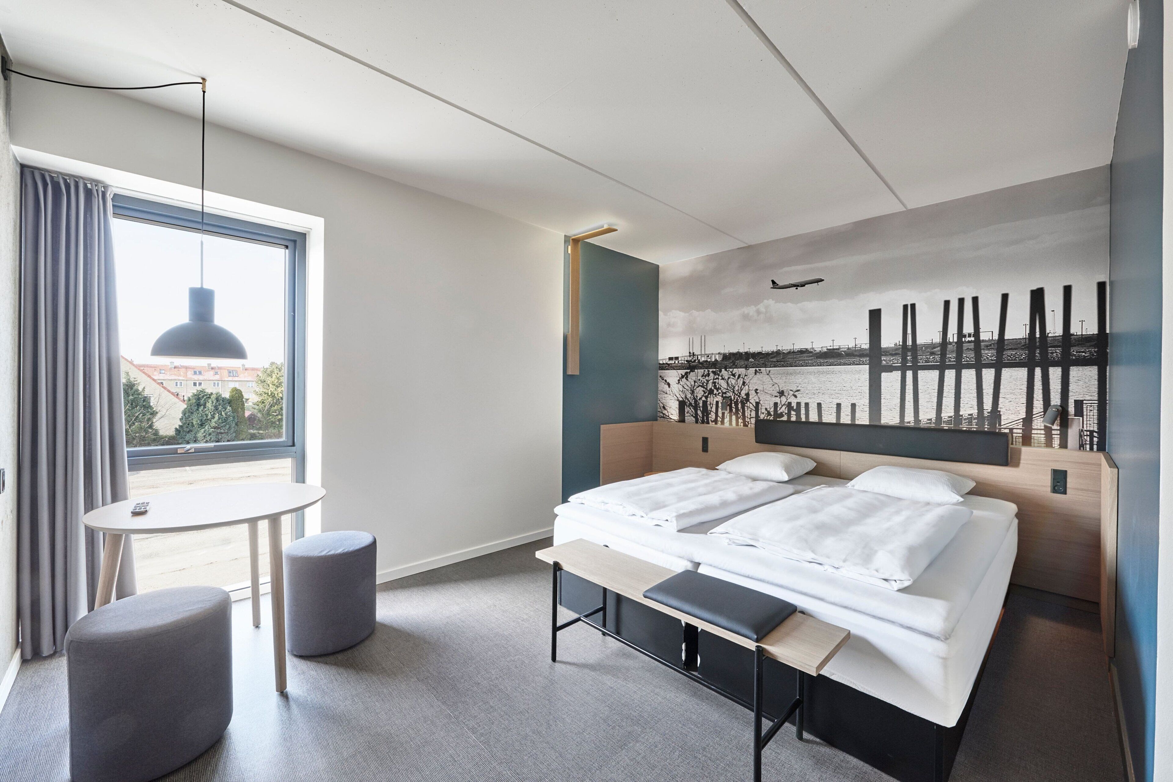 laptop workspace, blackout curtains, iron/ironing board, free wifi