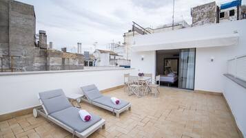 Tweepersoonskamer, terras | Terras