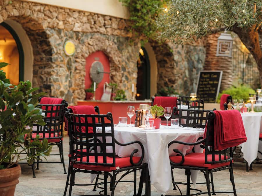 Dinner served, Mediterranean cuisine