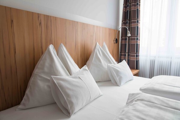 Double or Twin Room with Shared Toilet and Private Shower | Desk, iron/ironing board, cots/infant beds, free WiFi - Pension Dr. Geissler (Vienna)