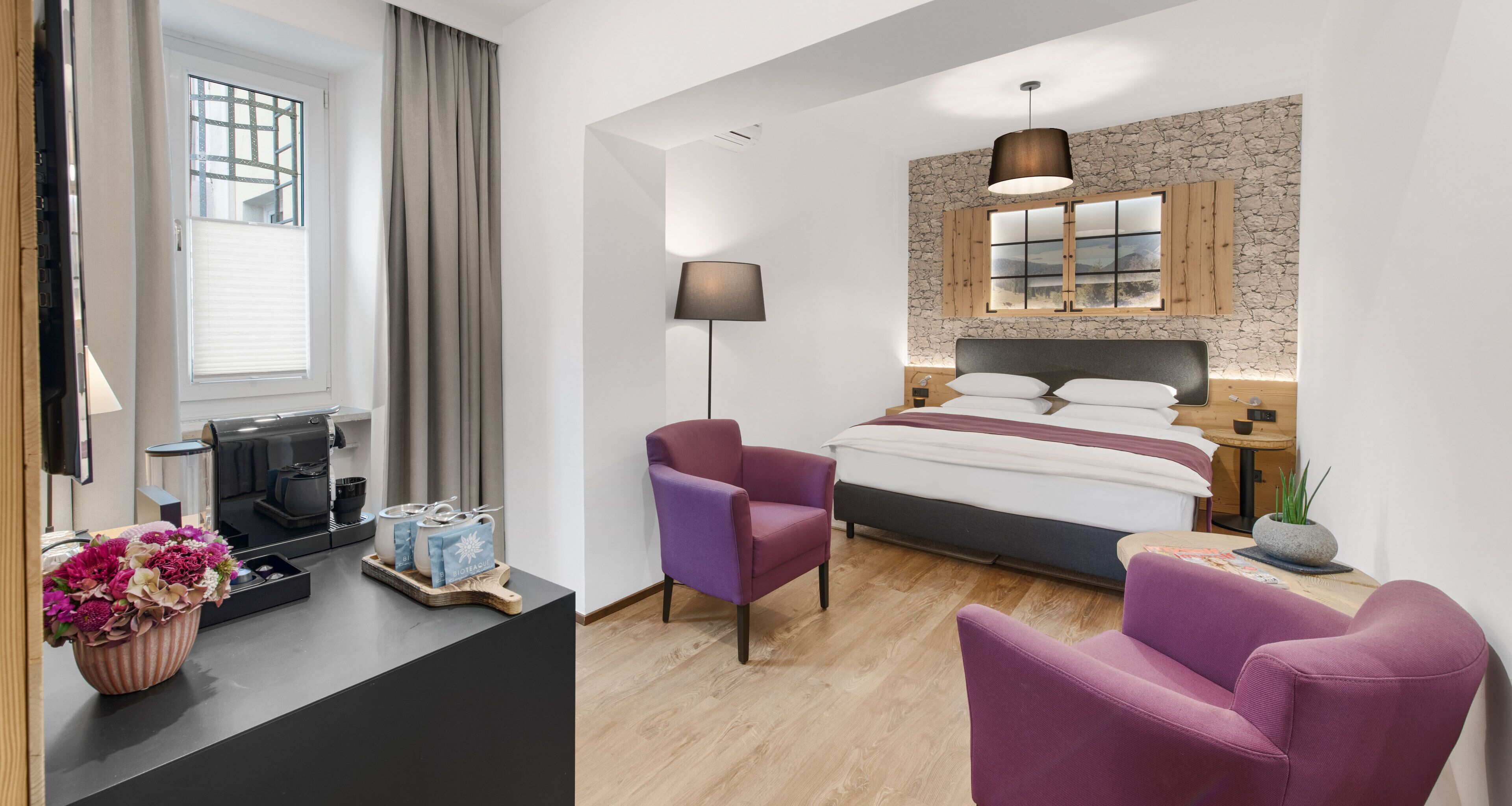 deluxe double room (alpenchic) | premium bedding, down duvets, in-room safe, individually decorated