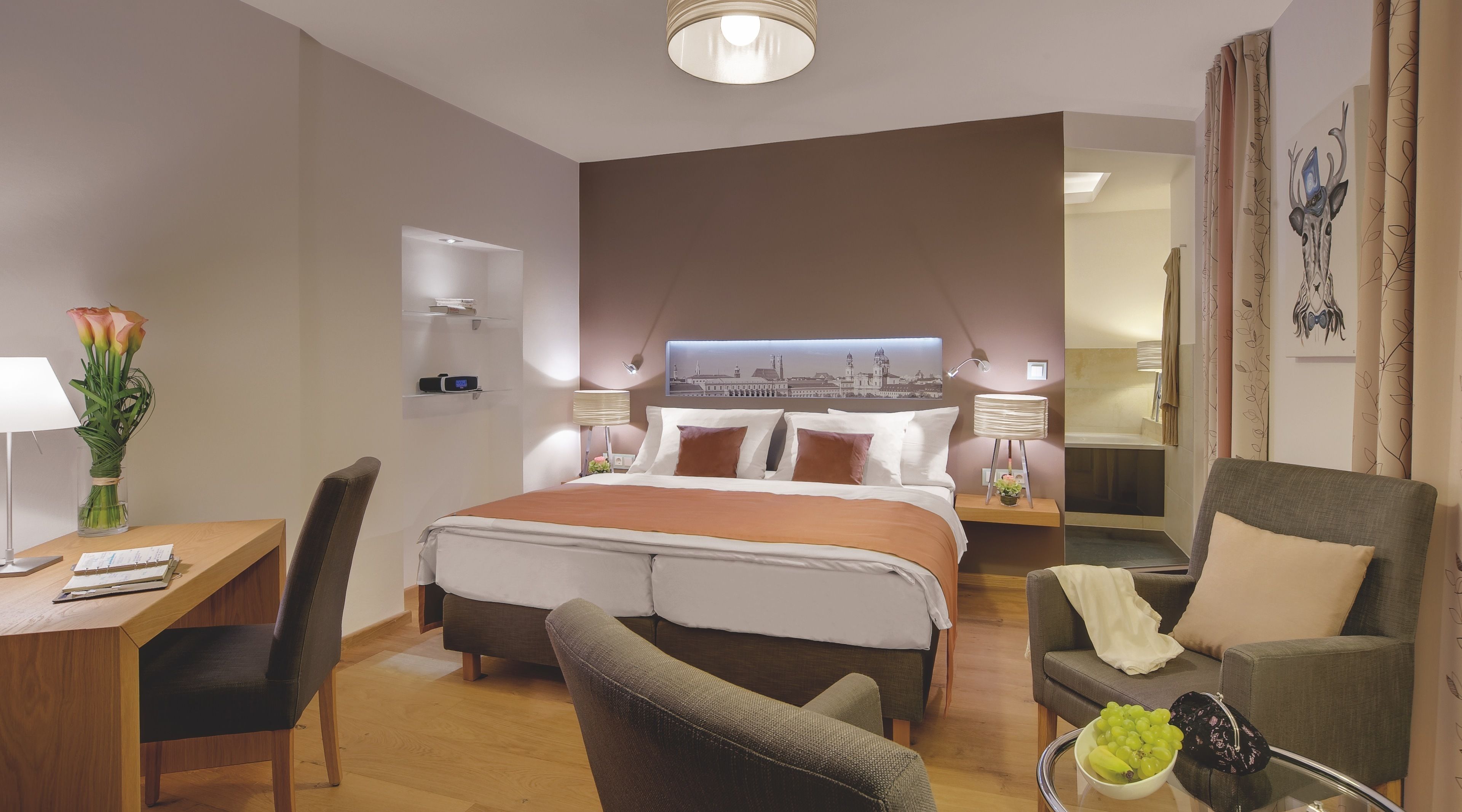 deluxe double room (alpenchic) | premium bedding, down duvets, in-room safe, individually decorated