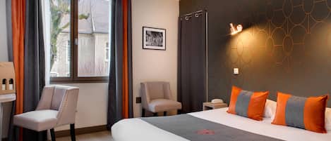 Double Room | Premium bedding, in-room safe, individually furnished, laptop workspace