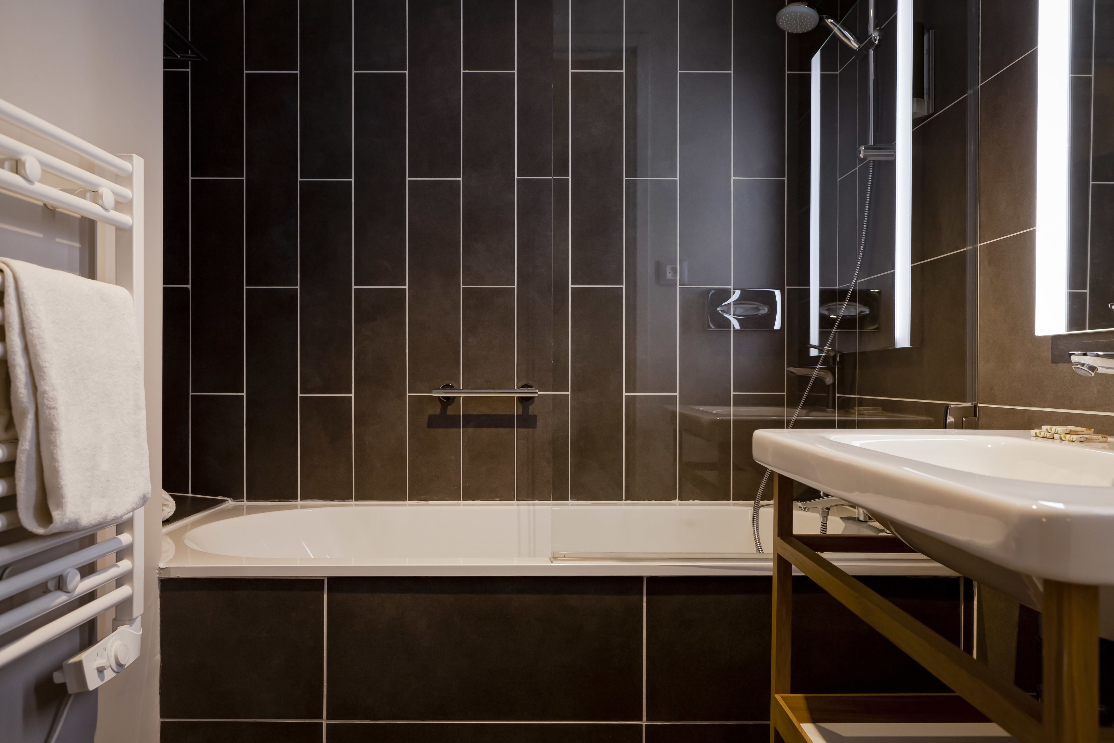 free toiletries, hair dryer, towels, soap