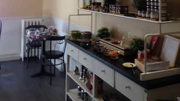 Daily buffet breakfast (EUR 14 per person)