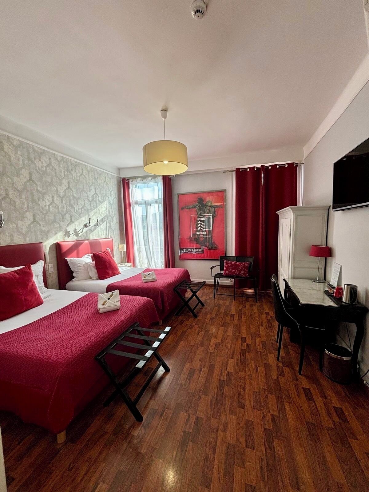 superior twin room | in-room safe, individually decorated, individually furnished, desk