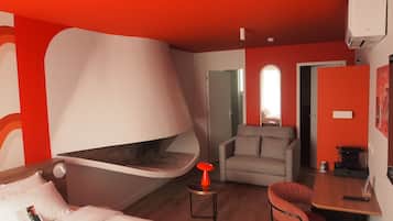 Superior Room, 1 Queen Bed with Sofa bed, Sea View | Desk, free WiFi, bed sheets