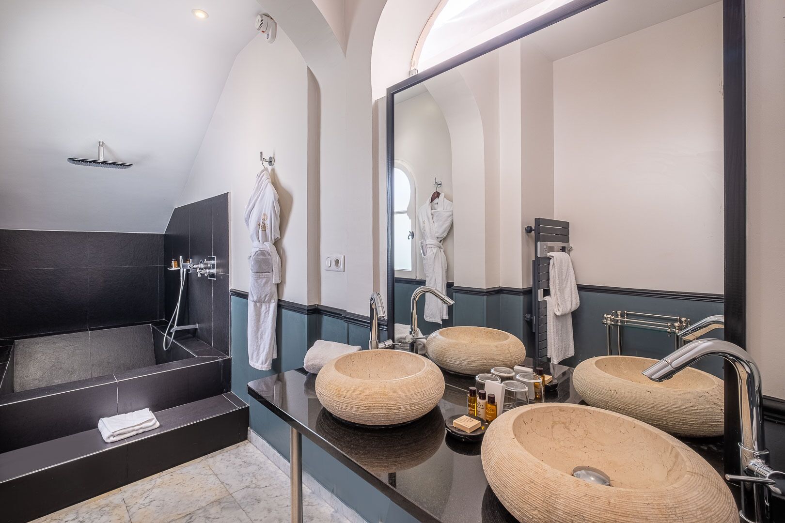 double room (elegance) | bathroom | designer toiletries, hair dryer, bathrobes, slippers