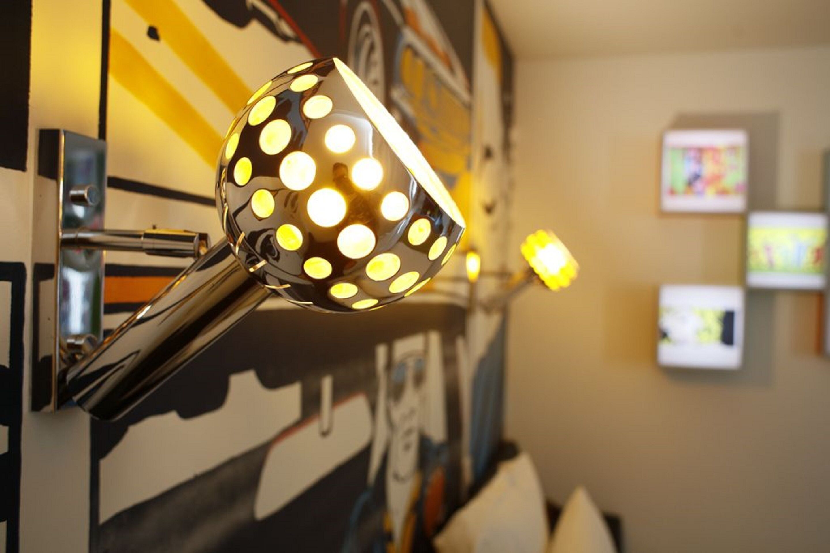 deluxe double room (comic strip) | premium bedding, desk, laptop workspace, blackout curtains