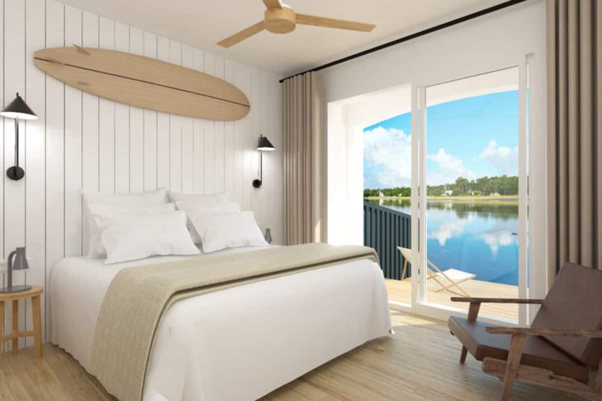 family double room, balcony, lake view | 1 bedroom, premium bedding, select comfort beds, minibar