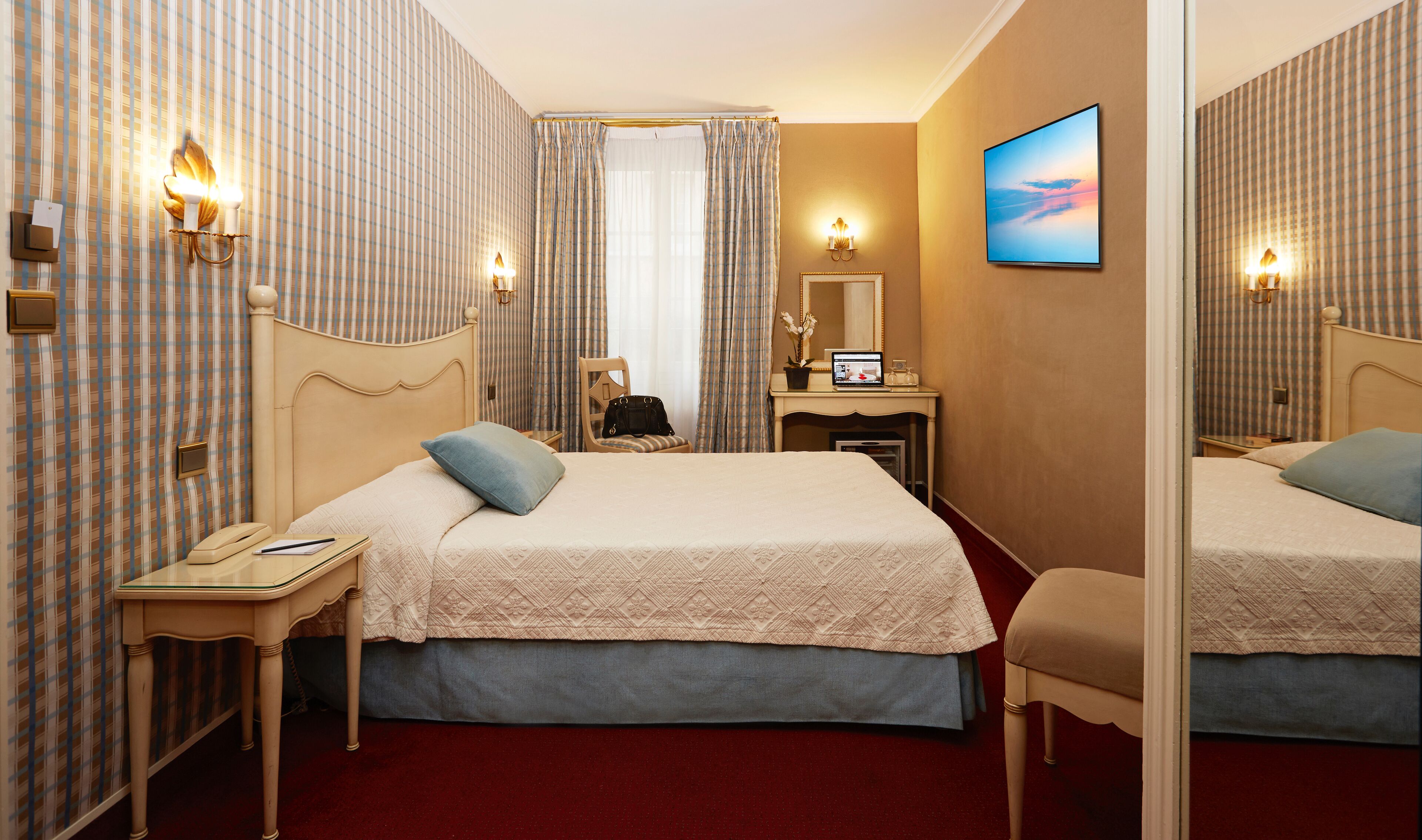classic double room | premium bedding, minibar, in-room safe, individually decorated