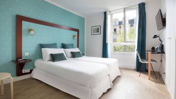 In-room safe, blackout curtains, soundproofing, free WiFi