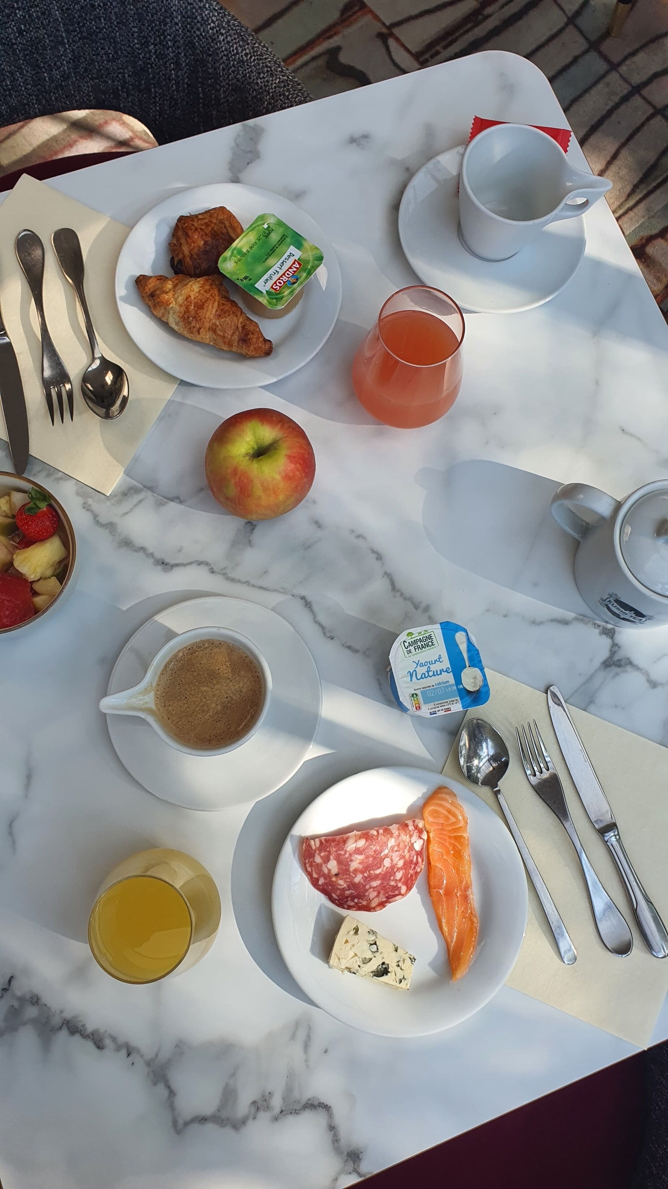 daily continental breakfast (eur 14.9 per person)
