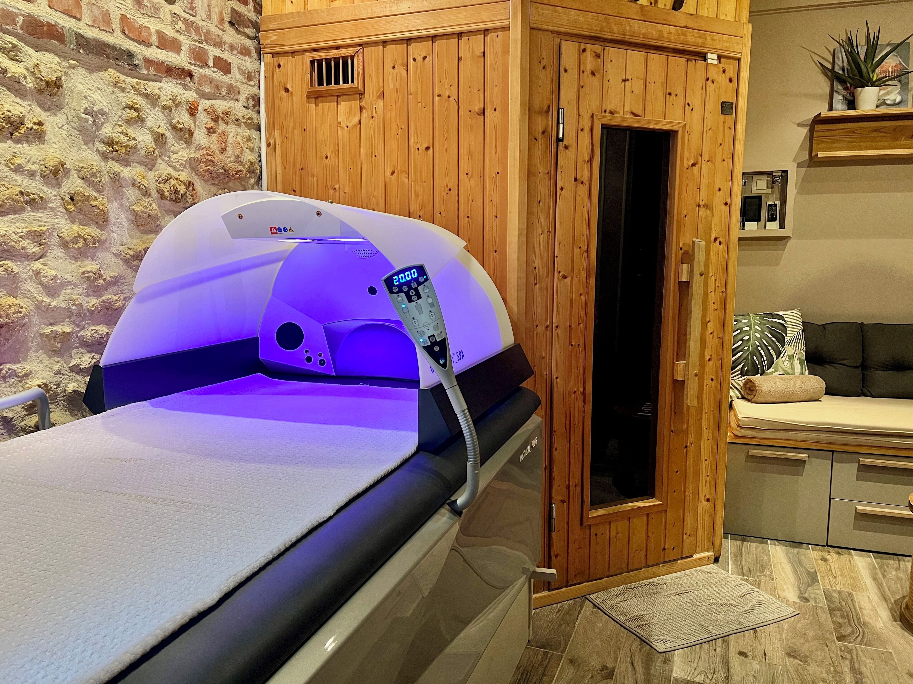 Espace de soins pour les couples, sauna, bain à remous, hammam, hammam