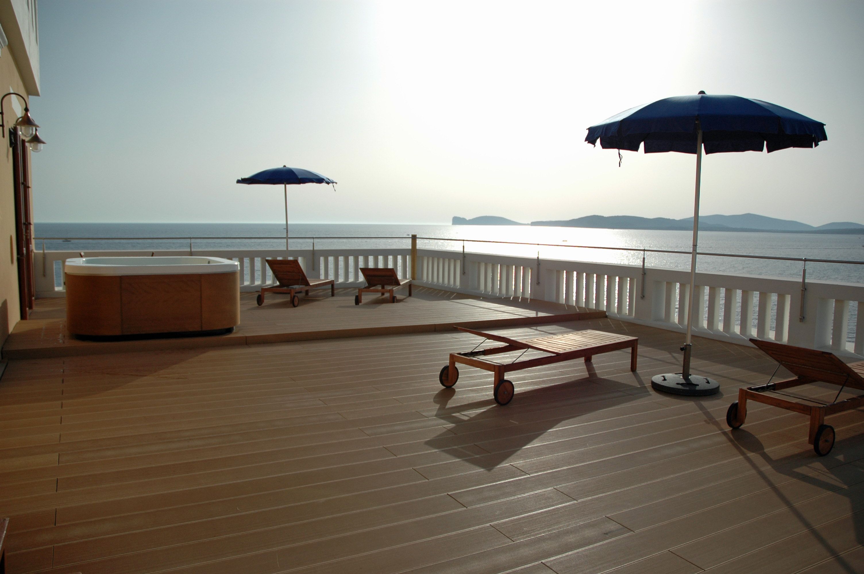 executive suite, private pool, sea view (maestrale) | view from room