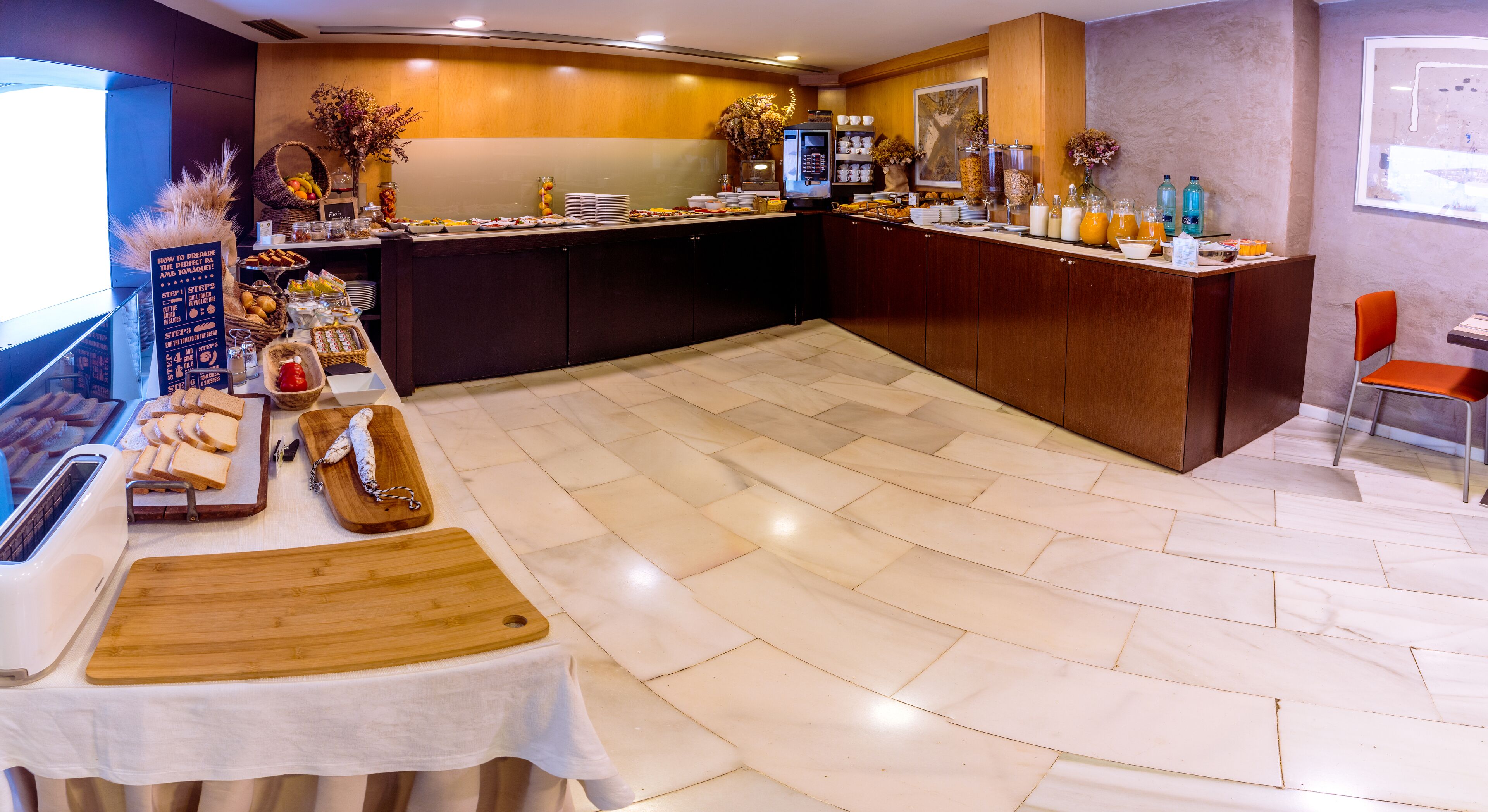 daily buffet breakfast (eur 14 per person)