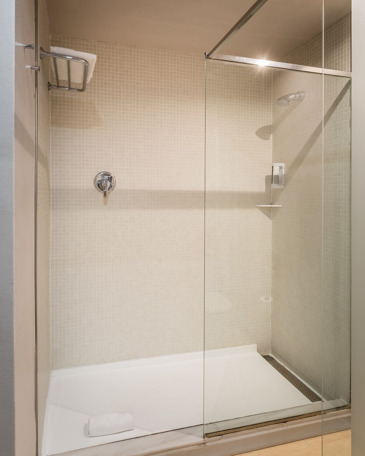 eco-friendly toiletries, hair dryer, slippers, towels