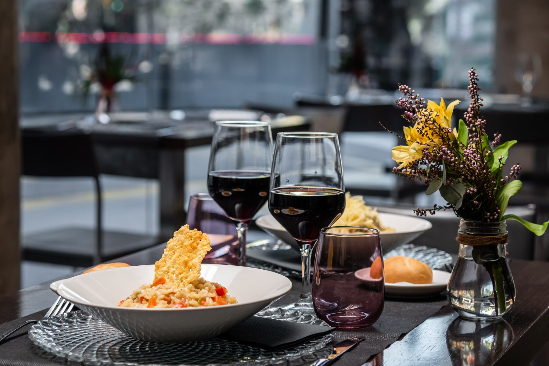 breakfast, lunch and dinner served