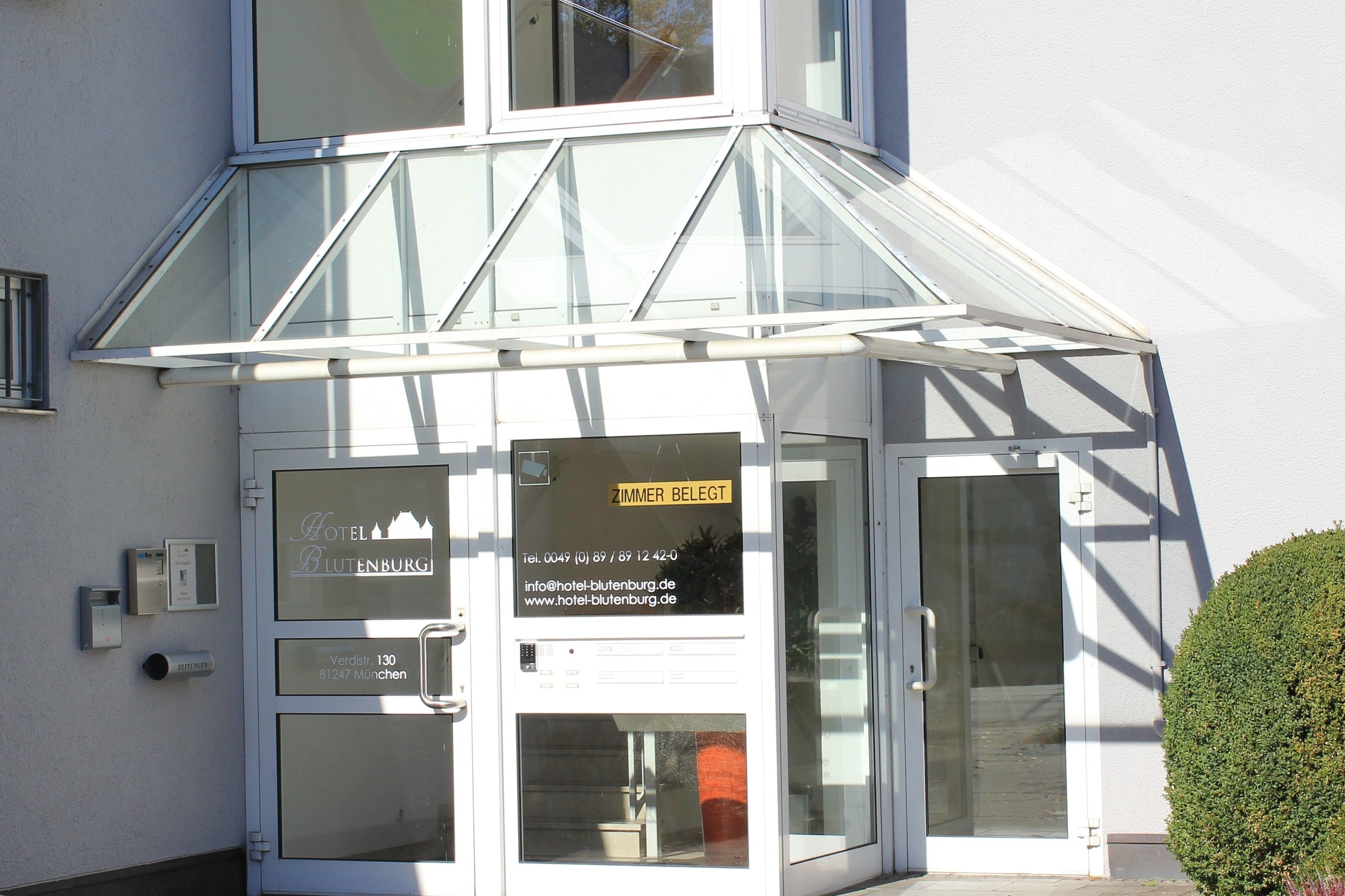 Entrée de l’hébergement