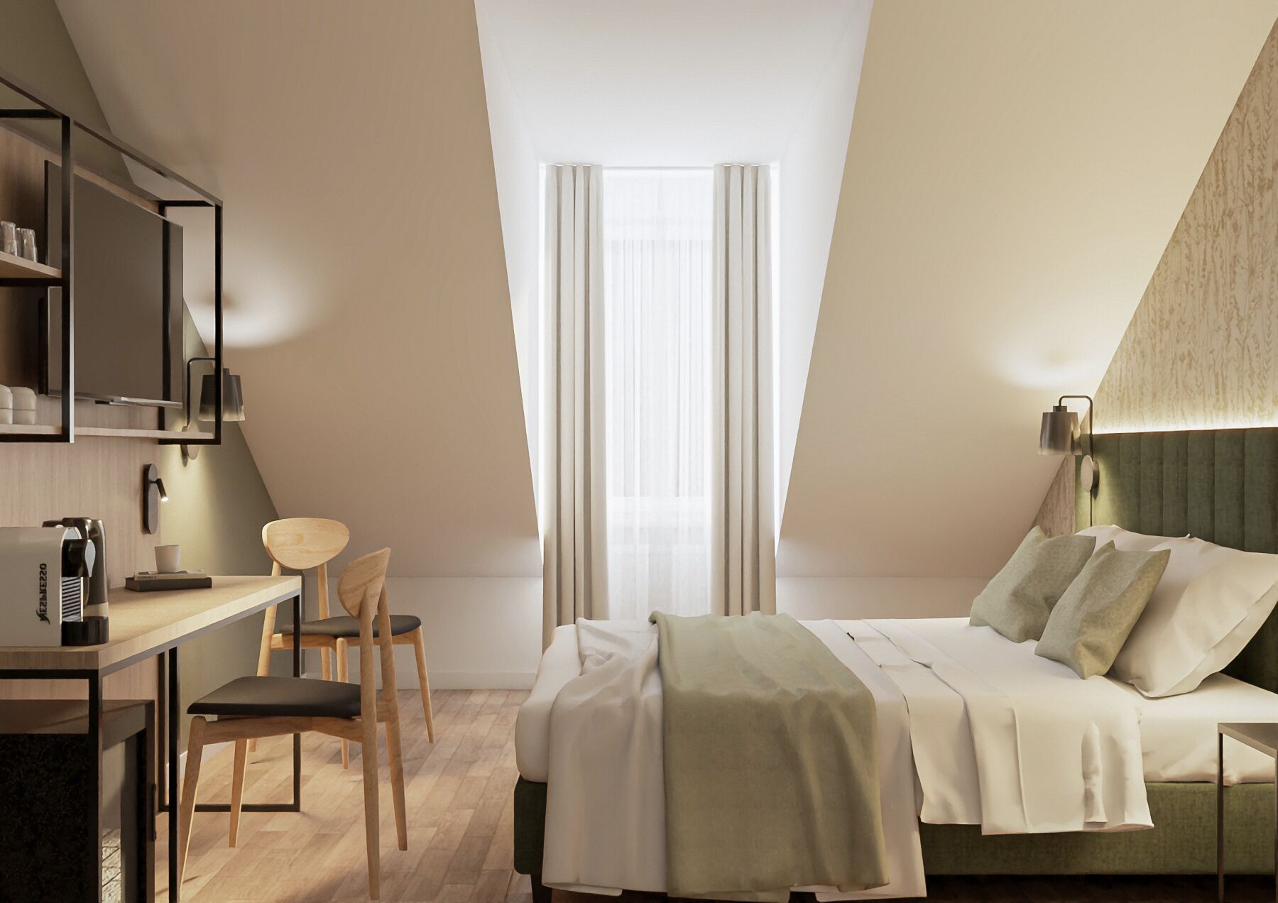 Kahden hengen superior-huone, puutarha-alue | Työpöytä, pimennysverhot, ilmainen Wi-Fi