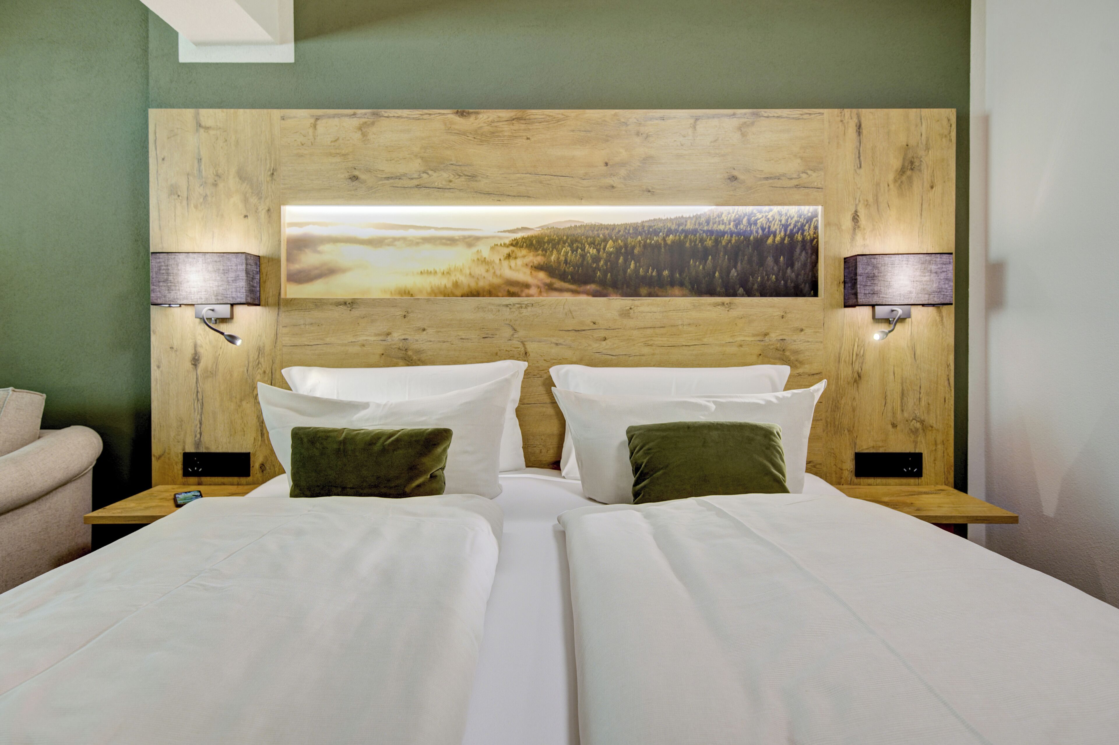 Comfort Double Room, Hill View | Hypo-allergenic bedding, in-room safe, desk, laptop workspace